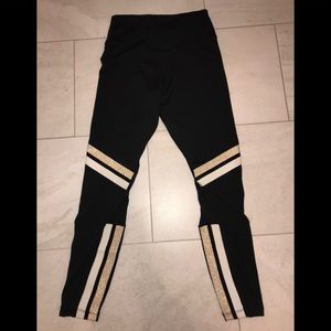 Nike black, gold and white leggings